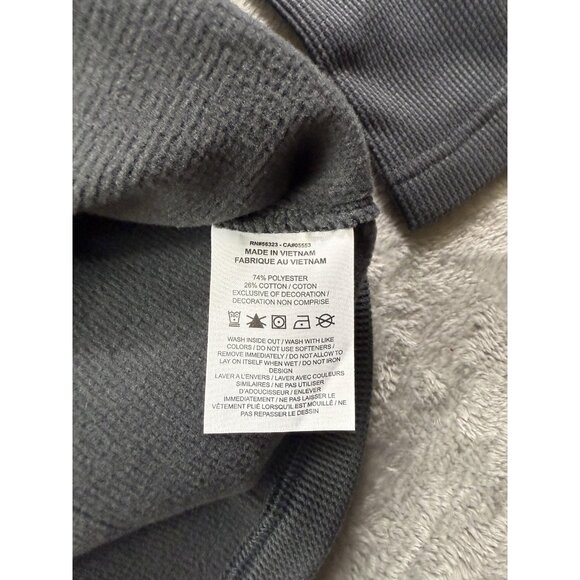 Nike Shirt Mens Medium Gray Long Sleeve Waffle Knit Swoosh Crewneck FJ9547-060 - Picture 6 of 14